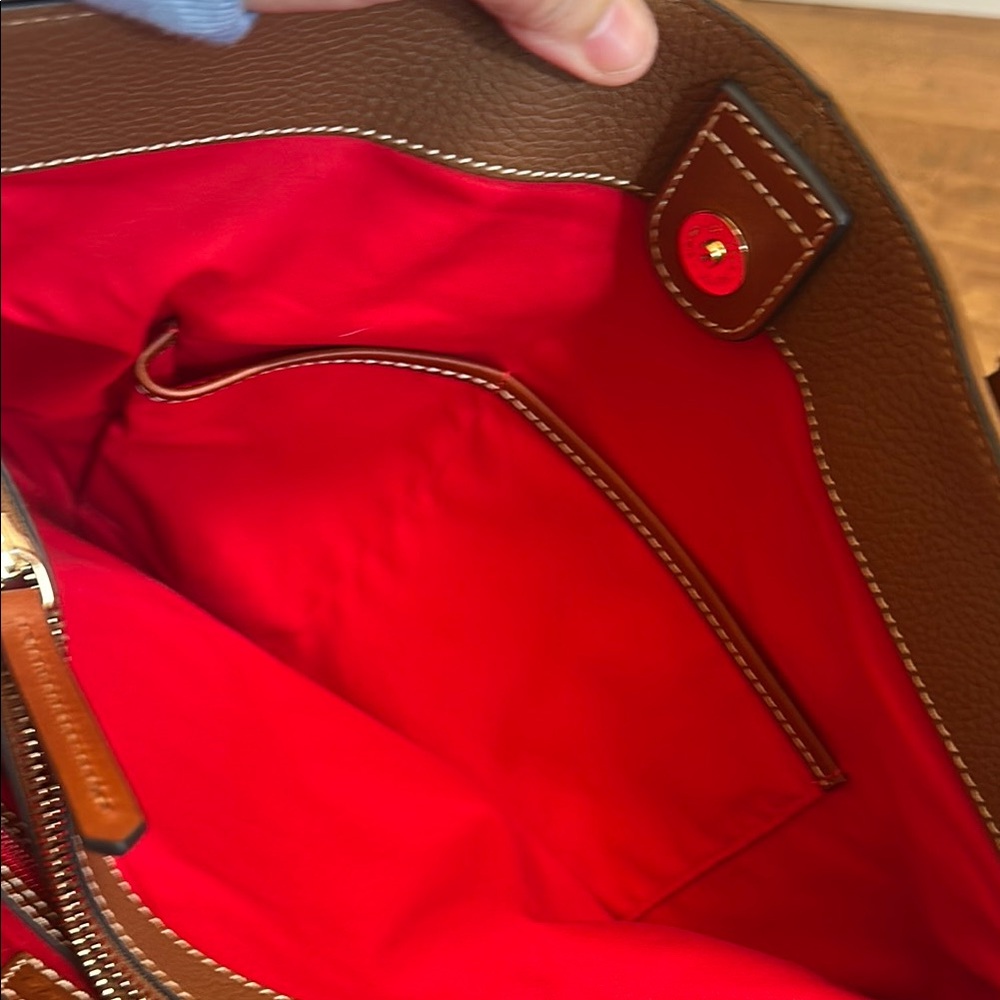 Dooney & Bourke Brown Leather Tote Bag pebble Grain Hanna new no tags;never used - Picture 13 of 13